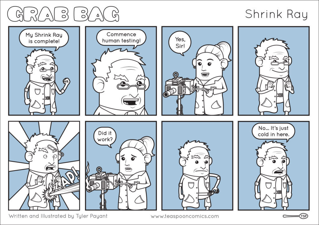 text adventure shrink ray